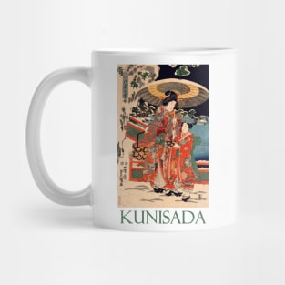 Snow in the Palace Garden by Utagawa Kunisada Mug